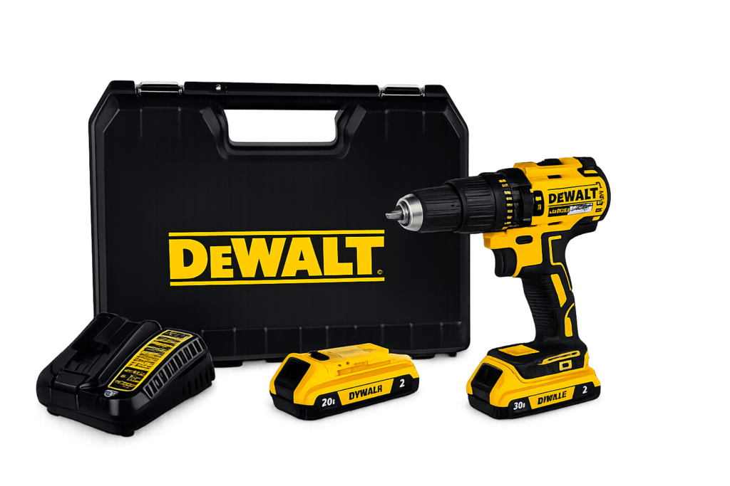 parafusadeira furadeira dewalt 20v com maleta 2 baterias